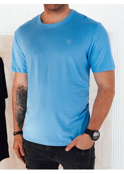 Koszulka męska z nadrukiem jasnoniebieska Dstreet RX5469 ze sklepu DSTREET.PL w kategorii T-shirty męskie - zdjęcie 171481577