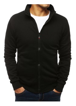 Bluza męska rozpinana bez kaptura czarna BX4110 ze sklepu DSTREET.PL w kategorii Bluzy męskie - zdjęcie 171481586