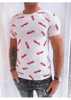 Koszulka męska z nadrukiem biała Dstreet RX5269 ze sklepu DSTREET.PL w kategorii T-shirty męskie - zdjęcie 171481827