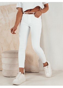 Spodnie damskie jeansowe CLARET białe Dstreet UY1928 ze sklepu DSTREET.PL w kategorii Jeansy damskie - zdjęcie 171481967