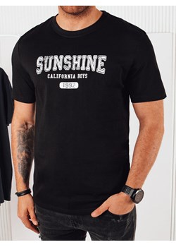 Koszulka męska z nadrukiem czarna Dstreet RX5376 ze sklepu DSTREET.PL w kategorii T-shirty męskie - zdjęcie 171482046