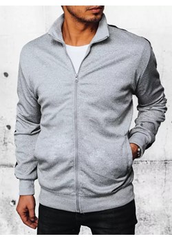 Bluza męska rozpinana jasnoszara Dstreet BX5566 ze sklepu DSTREET.PL w kategorii Bluzy męskie - zdjęcie 171482096