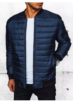 Kurtka męska pikowana bomber jacket granatowa Dstreet TX4416 ze sklepu DSTREET.PL w kategorii Kurtki męskie - zdjęcie 171482108