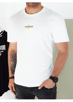 Koszulka męska z nadrukiem biała Dstreet RX5460 ze sklepu DSTREET.PL w kategorii T-shirty męskie - zdjęcie 171482447
