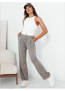 Spodnie damskie wide leg ASTERS szare Dstreet UY2035 ze sklepu DSTREET.PL w kategorii Spodnie damskie - zdjęcie 171482817