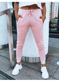Spodnie damskie dresowe FITS różowe UY0553 ze sklepu DSTREET.PL w kategorii Spodnie damskie - zdjęcie 171482825
