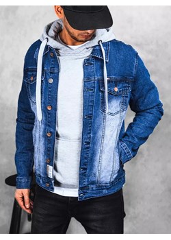 Kurtka męska jeansowa niebieska Dstreet TX4365 ze sklepu DSTREET.PL w kategorii Kurtki męskie - zdjęcie 171482838