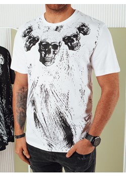 Koszulka męska z nadrukiem biała Dstreet RX5377 ze sklepu DSTREET.PL w kategorii T-shirty męskie - zdjęcie 171482977