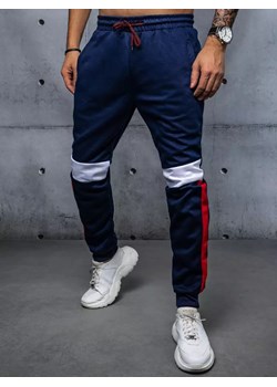 Spodnie męskie dresowe granatowe Dstreet UX3859 ze sklepu DSTREET.PL w kategorii Spodnie męskie - zdjęcie 171483195