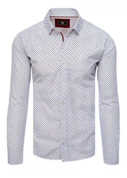 Koszula męska biała Dstreet DX2414 ze sklepu DSTREET.PL w kategorii Koszule męskie - zdjęcie 171483207
