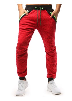 Spodnie męskie dresowe czerwone Dstreet UX3513 ze sklepu DSTREET.PL w kategorii Spodnie męskie - zdjęcie 171483366