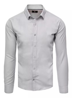 Koszula męska elegancka jasnoszara Dstreet DX2434 ze sklepu DSTREET.PL w kategorii Koszule męskie - zdjęcie 171483385