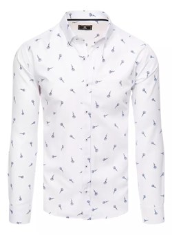 Koszula męska biała Dstreet DX2470 ze sklepu DSTREET.PL w kategorii Koszule męskie - zdjęcie 171483388