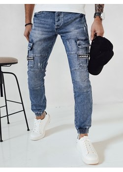 Spodnie męskie jeansowe joggery jasnoniebieskie Dstreet UX4147 ze sklepu DSTREET.PL w kategorii Jeansy męskie - zdjęcie 171483436