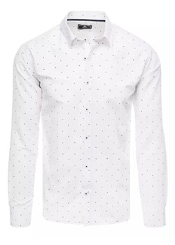 Koszula męska biała Dstreet DX2444 ze sklepu DSTREET.PL w kategorii Koszule męskie - zdjęcie 171483526
