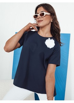 T-shirt damski BINDA granatowy Dstreet RY2485 ze sklepu DSTREET.PL w kategorii Bluzki damskie - zdjęcie 171483579
