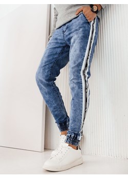 Spodnie męskie jeansowe joggery niebieskie Dstreet UX4224 ze sklepu DSTREET.PL w kategorii Jeansy męskie - zdjęcie 171483765
