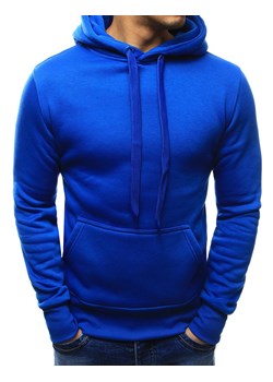 Bluza męska z kapturem niebieska BX2392 ze sklepu DSTREET.PL w kategorii Bluzy męskie - zdjęcie 171484037