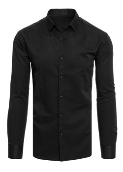 Koszula męska gładka czarna Dstreet DX2494 ze sklepu DSTREET.PL w kategorii Koszule męskie - zdjęcie 171484119