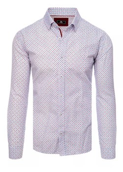 Koszula męska biała Dstreet DX2415 ze sklepu DSTREET.PL w kategorii Koszule męskie - zdjęcie 171484155