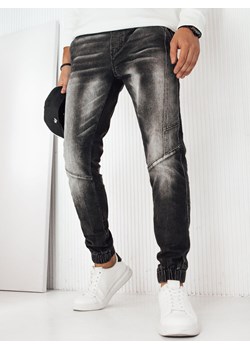 Spodnie męskie jeansowe joggery czarne Dstreet UX4253 ze sklepu DSTREET.PL w kategorii Spodnie męskie - zdjęcie 171484225