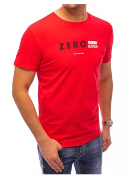 T-shirt męski z nadrukiem czerwony Dstreet RX4742 ze sklepu DSTREET.PL w kategorii T-shirty męskie - zdjęcie 171484627