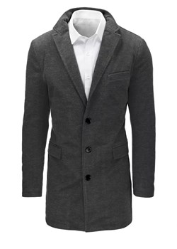 Płaszcz męski szary Dstreet CX0441 ze sklepu DSTREET.PL w kategorii Płaszcze męskie - zdjęcie 171484808