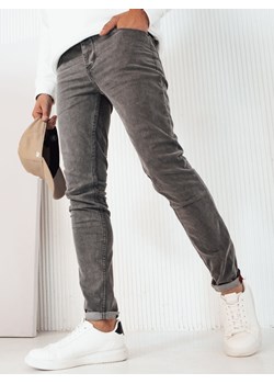 Spodnie męskie jeansowe ciemnoszare Dstreet UX4240 ze sklepu DSTREET.PL w kategorii Spodnie męskie - zdjęcie 171484968