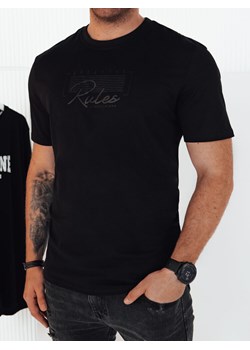 Koszulka męska z nadrukiem czarna Dstreet RX5409 ze sklepu DSTREET.PL w kategorii T-shirty męskie - zdjęcie 171485139