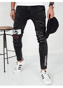 Spodnie męskie jeansowe czarne Dstreet UX4139 ze sklepu DSTREET.PL w kategorii Jeansy męskie - zdjęcie 171485248