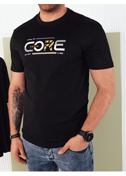 Koszulka męska z nadrukiem czarna Dstreet RX5419 ze sklepu DSTREET.PL w kategorii T-shirty męskie - zdjęcie 171485267