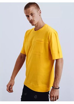 T-shirt męski żółty Dstreet RX4633 ze sklepu DSTREET.PL w kategorii T-shirty męskie - zdjęcie 171485675