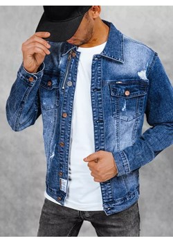 Kurtka męska jeansowa niebieska Dstreet TX4368 ze sklepu DSTREET.PL w kategorii Kurtki męskie - zdjęcie 171485687
