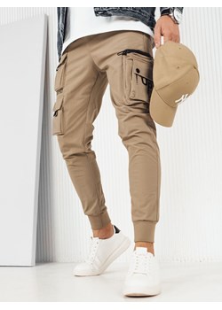 Spodnie męskie bojówki beżowe Dstreet UX4157 ze sklepu DSTREET.PL w kategorii Spodnie męskie - zdjęcie 171485725