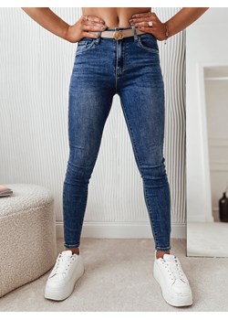 Spodnie damskie jeansowe NAVY niebieskie Dstreet UY1841 ze sklepu DSTREET.PL w kategorii Jeansy damskie - zdjęcie 171485809
