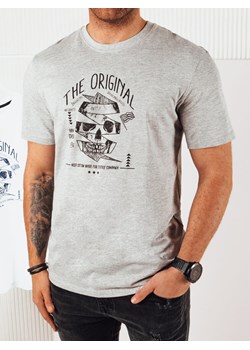 Koszulka męska z nadrukiem szara Dstreet RX5380 ze sklepu DSTREET.PL w kategorii T-shirty męskie - zdjęcie 171485817