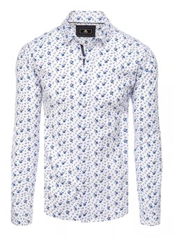 Koszula męska biała Dstreet DX2397 ze sklepu DSTREET.PL w kategorii Koszule męskie - zdjęcie 171485867