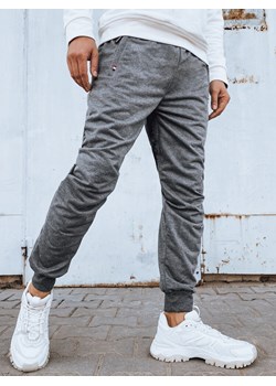 Spodnie męskie dresowe joggery jasnoszare Dstreet UX4121 ze sklepu DSTREET.PL w kategorii Spodnie męskie - zdjęcie 171485909