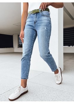 Spodnie damskie jeansowe SINES niebieskie Dstreet UY2091 ze sklepu DSTREET.PL w kategorii Jeansy damskie - zdjęcie 171485929