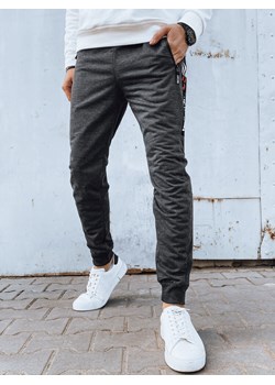 Spodnie męskie dresowe ciemnoszare Dstreet UX4271 ze sklepu DSTREET.PL w kategorii Spodnie męskie - zdjęcie 171486049