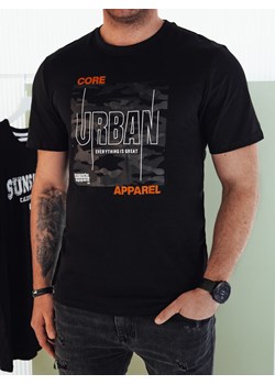 Koszulka męska z nadrukiem czarna Dstreet RX5454 ze sklepu DSTREET.PL w kategorii T-shirty męskie - zdjęcie 171486146