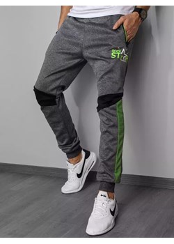 Spodnie dresowe męskie ciemnoszare Dstreet UX3054 ze sklepu DSTREET.PL w kategorii Spodnie męskie - zdjęcie 171486159