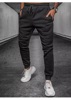 Spodnie męskie ciemnoszare Dstreet UX3891 ze sklepu DSTREET.PL w kategorii Spodnie męskie - zdjęcie 171486188