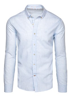 Koszula męska jasnobłękitna Dstreet DX2569 ze sklepu DSTREET.PL w kategorii Koszule męskie - zdjęcie 171486258