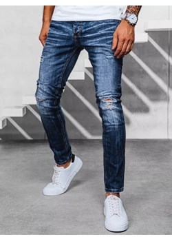 Spodnie męskie jeansowe niebieskie Dstreet UX3948 ze sklepu DSTREET.PL w kategorii Jeansy męskie - zdjęcie 171486387
