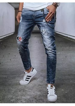 Spodnie męskie jeansowe niebieskie Dstreet UX3721 ze sklepu DSTREET.PL w kategorii Jeansy męskie - zdjęcie 171486485