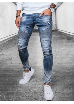 Spodnie męskie jeansowe niebieskie Dstreet UX4097 ze sklepu DSTREET.PL w kategorii Jeansy męskie - zdjęcie 171486627