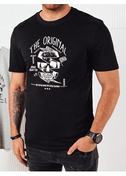Koszulka męska z nadrukiem czarna Dstreet RX5381 ze sklepu DSTREET.PL w kategorii T-shirty męskie - zdjęcie 171486805