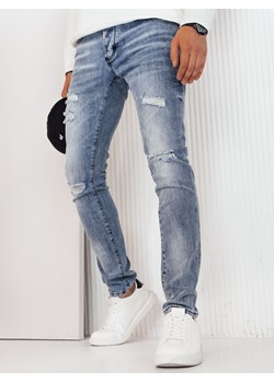 Spodnie męskie jeansowe niebieskie Dstreet UX4232 ze sklepu DSTREET.PL w kategorii Jeansy męskie - zdjęcie 171486809