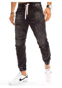 Spodnie męskie jeansowe czarne Dstreet UX3226 ze sklepu DSTREET.PL w kategorii Spodnie męskie - zdjęcie 171486905
